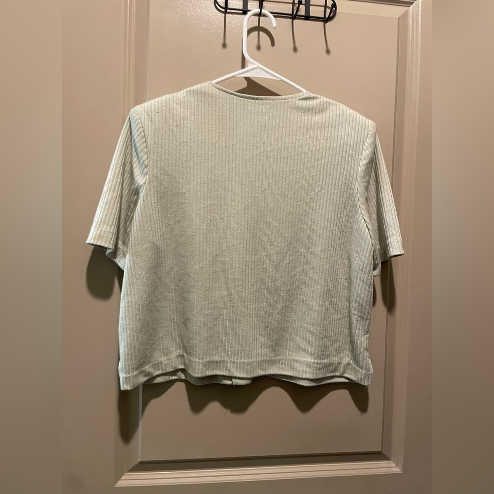 Green Ribbed Jacket - Picture 3 of 5